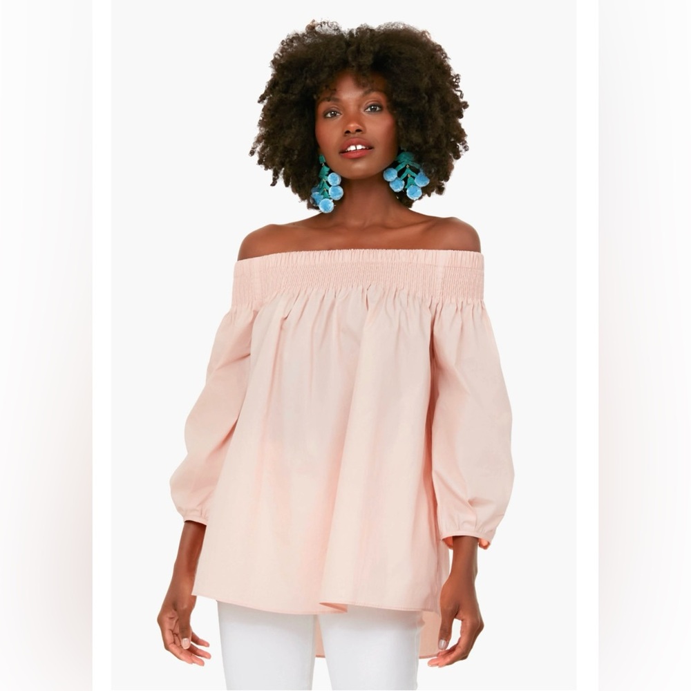 Tuckernuck Pomander Place Inslee Salmon Off-Shoulder Top